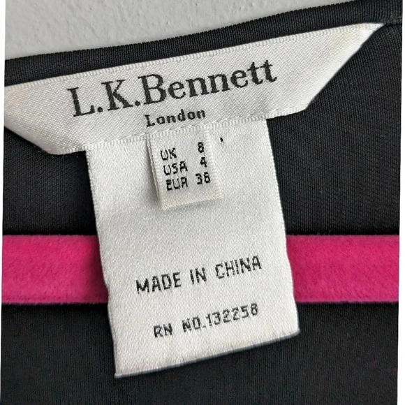 L.K. Bennett Ruched Draped Back Dress - Picture 3 of 7